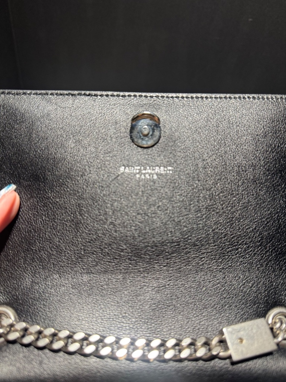 YSL Kate Monogram Jeweled & Studded Chain Bag~EUC - Picture 8 of 11
